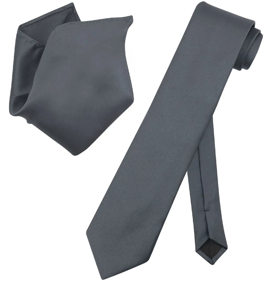 Мужская платье жилет галстук носовой платок угольно-серый серый шеи галстук комплект для костюма смокинг - Изображение 4 из 4