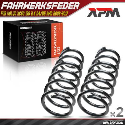 2x Federn Fahrwerksfeder Hinterachse für Volvo XC60 156 2.4 D4/D5 AWD 2008-2017