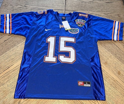 Tim Tebow #15 Florida Gators SEC Nike Authentic Stitched Jersey L Recycled Fiber