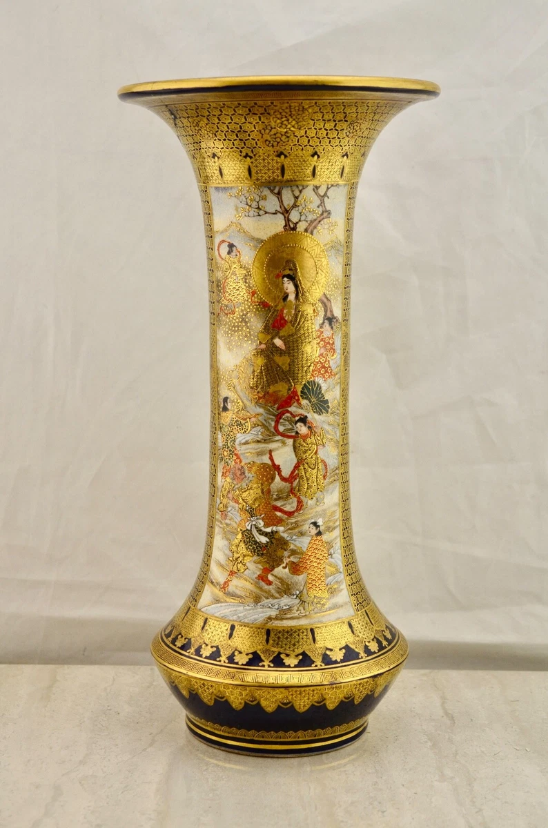 萨摩锦光山在日本古董花瓶| eBay