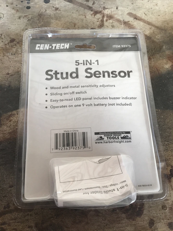 Sensor de perno prisionero Cen-Tech 5 en 1 con medida de luz LED. NUEVO Foto 2 de 4