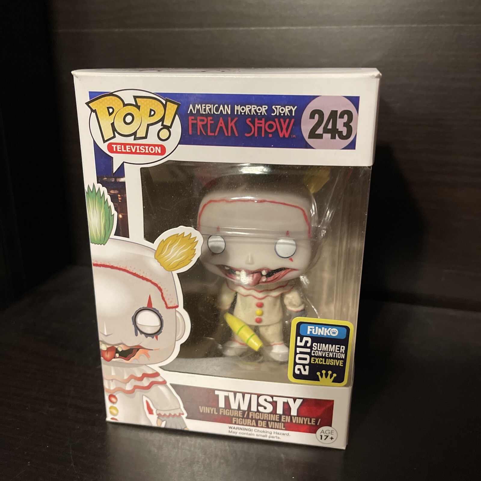 Funko Pop American Horror Story Freak Show 243 SDCC Twisty Unmasked Exclusive | eBay