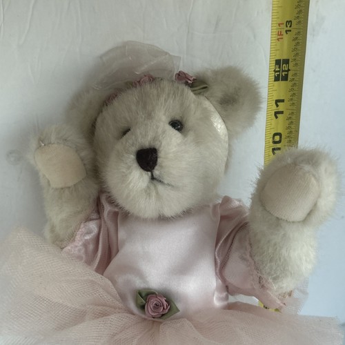 RETIRED Boyds Bears AUBREY TIPPEETOES Ballerina Pink TUTU Jointed NWT Tags - Picture 9 of 15