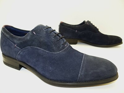 Ted Baker Business Schnürschuhe Halbschuhe Herren Schuhe Leder Gr.42 Blau