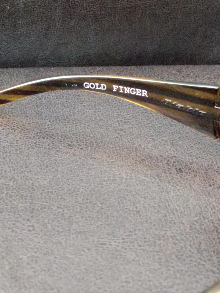 Gafas de sol Anarchy Gold Finger Diablo marrón rectangular lentes marrones hombres mujeres Foto 3 de 4