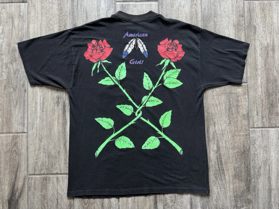 Camiseta De Colección Años 90 American Girl Thunder Pegasus Roses Unicornio AOP Toda Foto 2 de 4