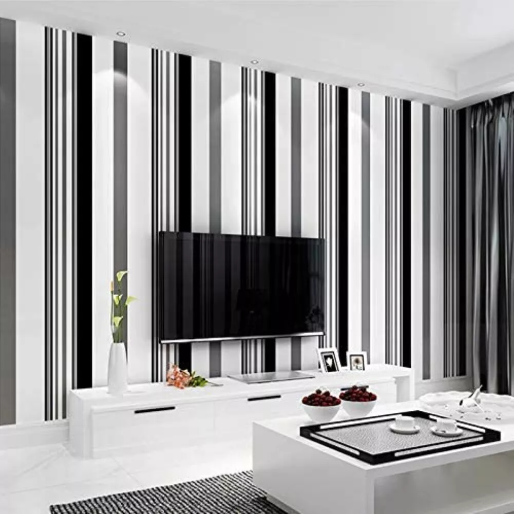 Grey stripe sale wallpaper