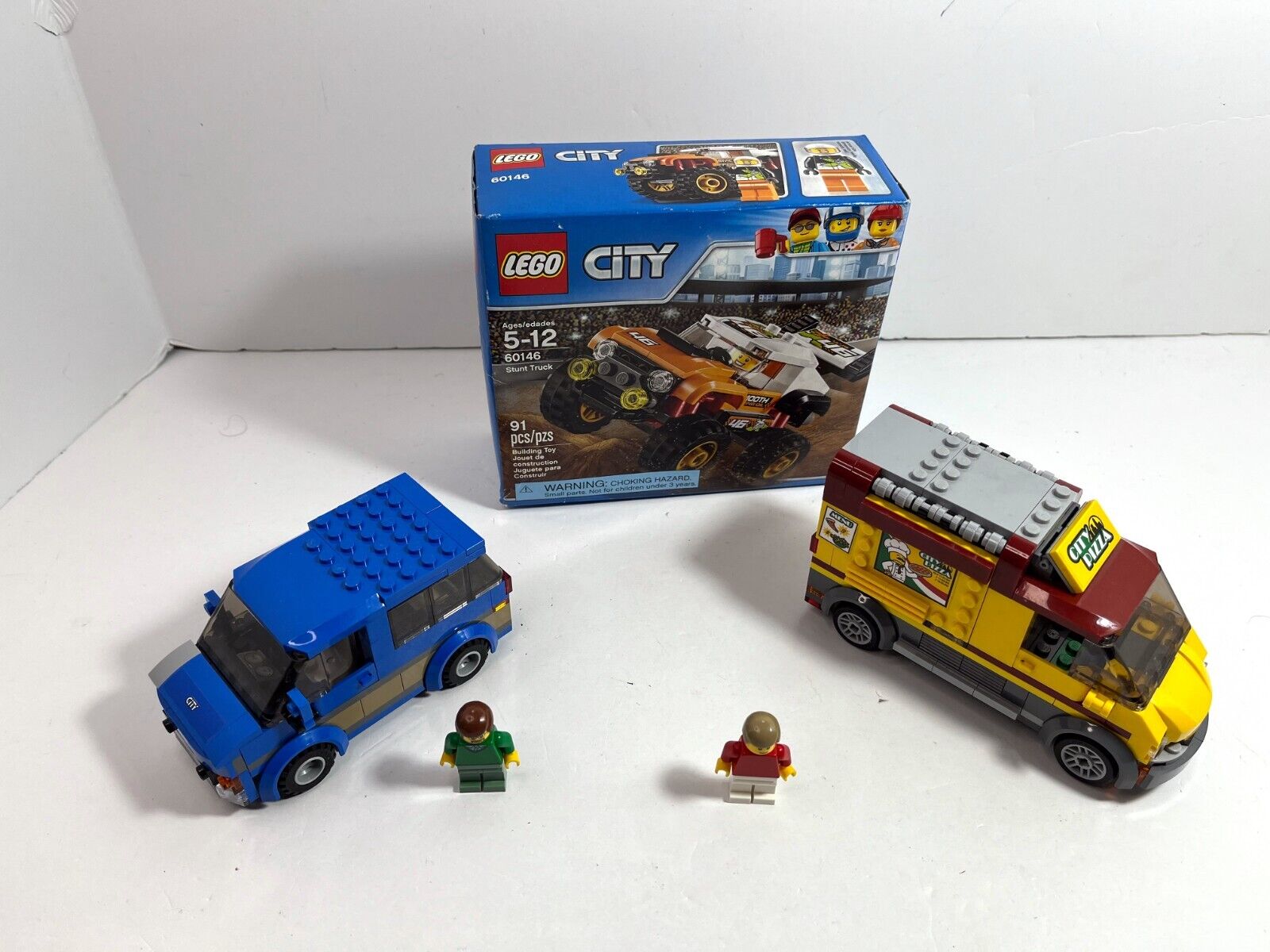 LEGO City Traffic: Pizza Van 60150 + Van 60117 + Stunt Truck 60146 (new)