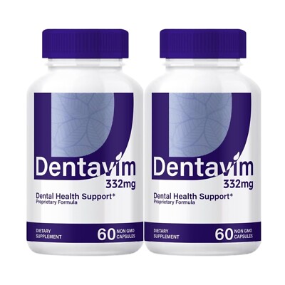 2-Pack Dentavim Advanced Dental Support for Healthy Teeth & Gums (120 Capsules)