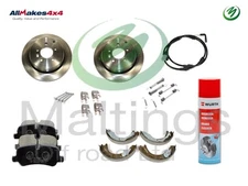 Allmakes 4x4 rear brakes kit inc handbrake shoes Fits - Range Rover Sport L320 