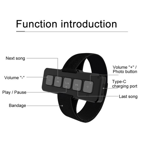 Durable BT006 Wireless Bluetooth Audio Music Play Smartphone Remote Control - Picture 9 of 24