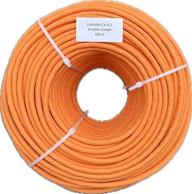 Datenkabel Verlegkabel Netzwerkkabel Cat8.2 Lankabel S/FTP Ethernet 100m - Bild 1 von 4