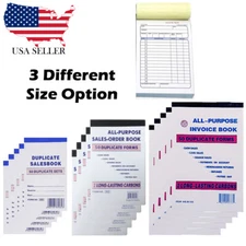 New Sales Order Book Receipt Invoice 50 Sets Duplicate Form Carbonless US Seller