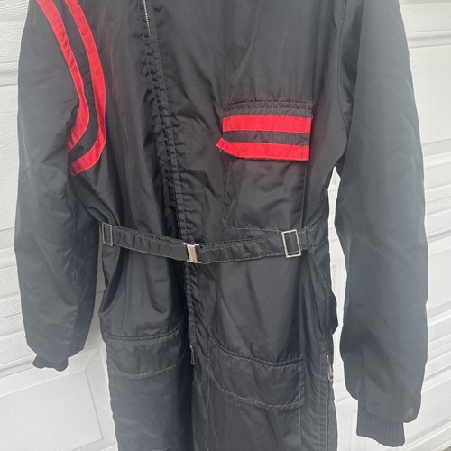 Vintage Snow Country Made In Hong Kong Snowmobile Suit Black Red. (T11) - Picture 6 of 9