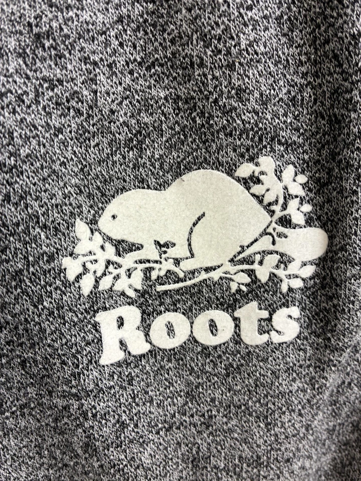 Корни толстовки женский размер маленький маленький синий серый хлопок смесь карманы для рук - Изображение 3 из 4