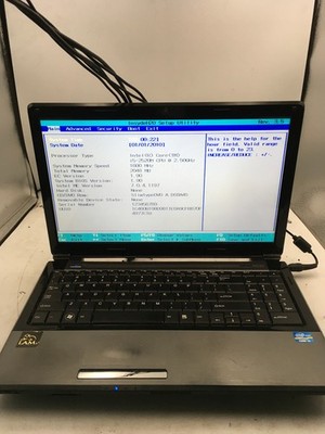 LAM LSI BL201 - BOOTS TO BIOS - INTEL I5 2520M - NO RAM - 15'' - READ DESC - BB