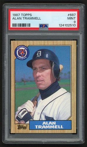 1987 Topps Alan Trammell #687 card