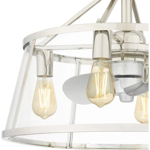 Quoizel BAW3122 22" Indoor Fandelier Ceiling Fan - Brass - Picture 12 of 12