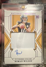 2024 Panini National Treasures - Rookie Patch Autographs Roman Wilson #179...