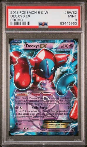 2013 POKEMON B&W PROMO #BW82 DEOXYS EX PSA 9
