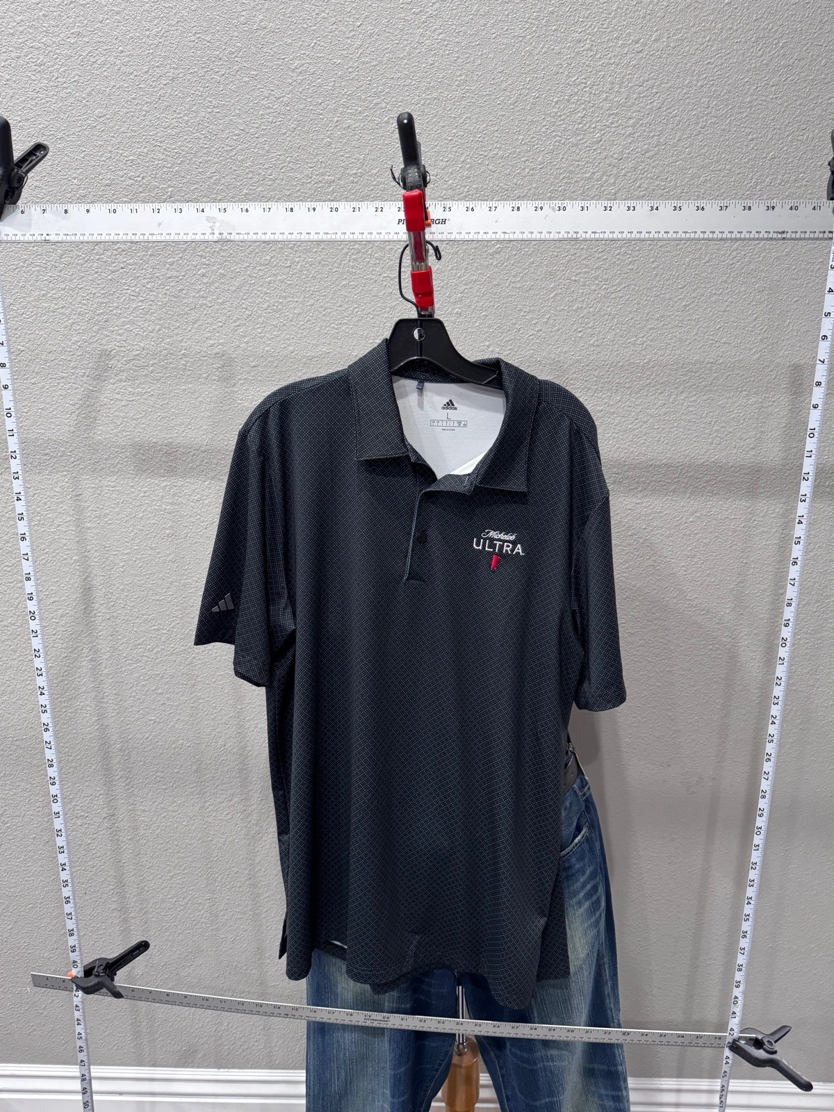 Adidas Embroidered Michelob Ultra POLO SHIRT Large L 