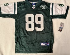 NY JETS JERSEY REEBOK NFL ONFIELD JERRICHO COTCHERY 89 KIDS LRG 14/16 FOOTBALL