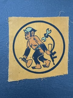 Unknown WWII Maintance Squadron Patch AAF USMC Navy Pilot Air Force