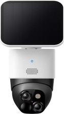 eufy - S340 Outdoor Solar Powered 3K PTZ Security Camera with Dual Lens - White