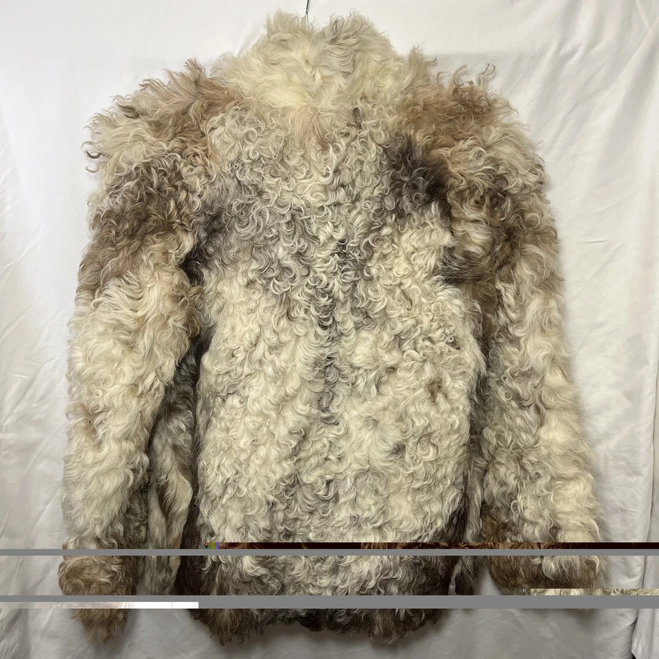 Abrigo/chaqueta vintage de piel de cordero mongol rizado años 70 para mujer Y2k glamour Foto 2 de 4