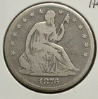 1876-S Seated Liberty Half Dollar San Francisco Mint