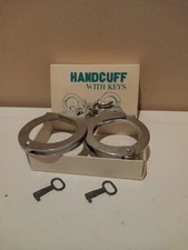 Vintage Handcuffs With 2 Keys Made In Japan With Box Preowned