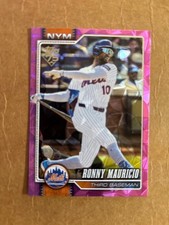 2026 Topps Series 1 Ronny Mauricio #159 Pink Diamante New York Mets 