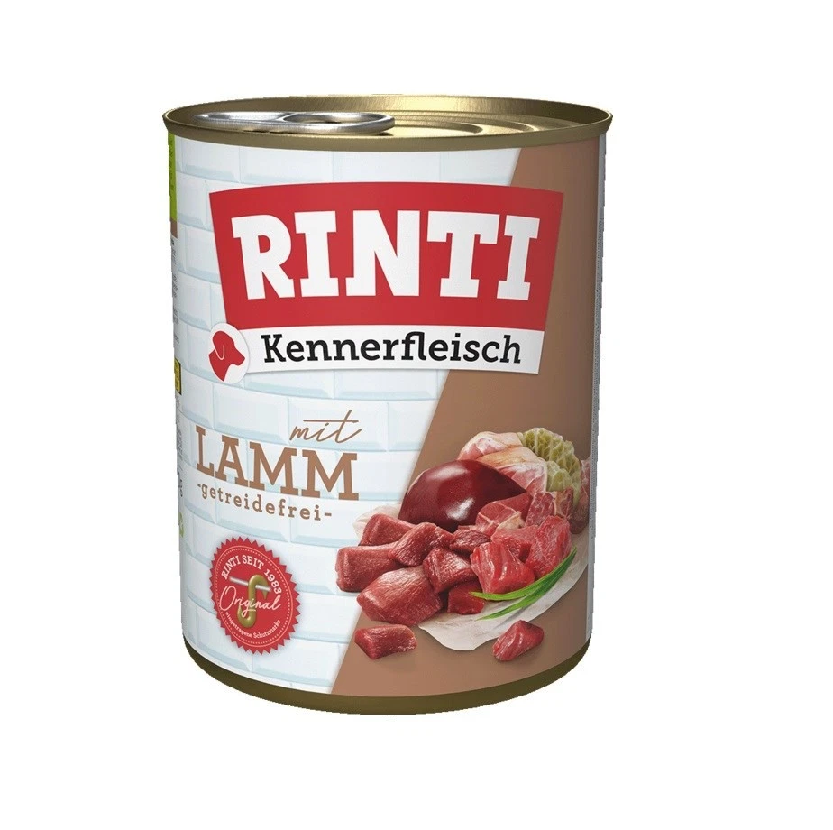 4000158910769 RINTI Kennerfleisch Lamb - Nassfutter für Hunde - 800g RINTI