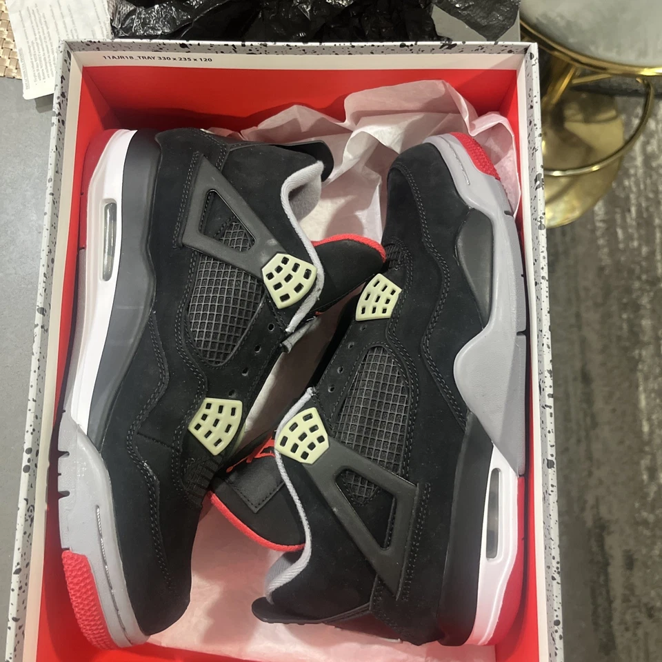 Talla 8.5 - Jordan 4 Retro Bred lanzamiento 2012 Foto 4 de 4