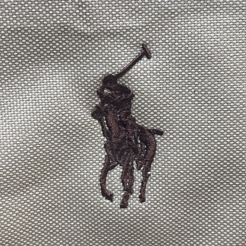 Ralph Lauren Mens Beige & Brown Canvas With Shoulder Strap Travel Duffle Bag - Image 4 of 4