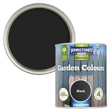Johnstone s Garden Colours Fence Paint Black Exterior Wood Paint for Shed