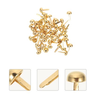 100 Stück DIY Craft Nails handgefertigte Karten Loch Pin kleine Brads DIY