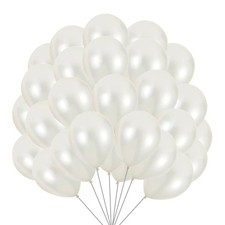 5" 10" 12" Pearl Balloons White Latex Balloons Bridal Birthday Wedding Decor