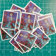  10 Stickers Lot   2  " Grateful Dead Jerry Garcia Bertha Skull  Roses Decals