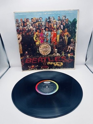 The Beatles SGT PEPPER Orig CAPITOL LP 1st Press MONO Vinyl VG-