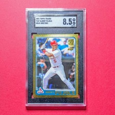 2001 TOPPS TRADED GOLD ALBERT PUJOLS ROOKIE SGC 8.5 T247 GOLD /2001 RC CARDINALS