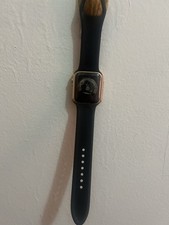 Apple Watch Series SE 40mm Pink Aluminum Case Black Silicone Band 32GB
