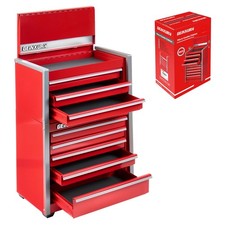 Mini Tool Box 3 Drawer Micro Top Chest and 5 Drawer Micro Roll Cab with Magne...