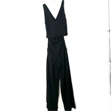 Esby Black Taly Two Piece Jumper Jumpsuit - XSmall