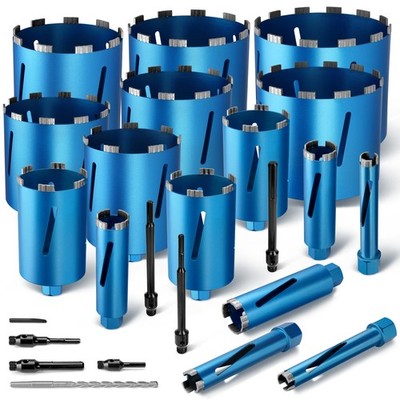 M22 Diamantbohrkrone Kernbohrkrone L200mm  26-200mm SDS PLUS / MAX / HEX Adapter