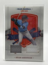 Brian Anderson 2021 Panini Chronicles America's Pastime Dual Relic  Marlins
