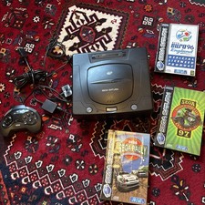 Sega Saturn Console Mark II Working with 3 games bundle & controller retro 