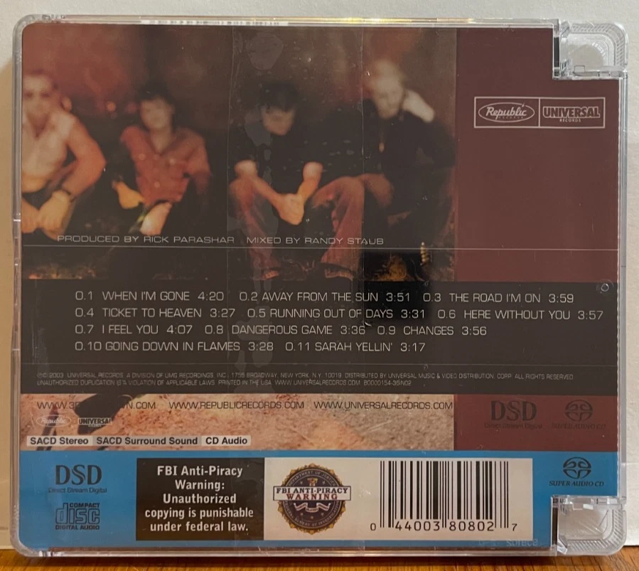 3 Doors Down Away From The Sun SACD - Image 2 of 2