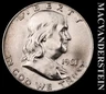 1961-D Franklin Half Dollar - Choice Gem Brilliant Unc Lustrous #K9034