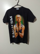 Vtg Reprint Rap Tee Eminem Double Sided Men TaggedM Fit Small S S5